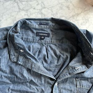 J. Crew dark denim button down. XXL.